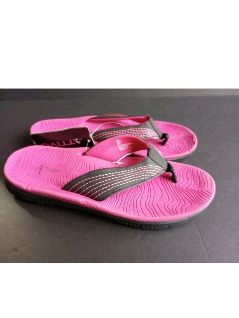 Attivo Pink Thong Flip Flops NWT Size 8
